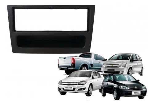 Moldura Painel Radio Cd 1 Din Gm Corsa Joy E Maxx 2002/ 2012 1