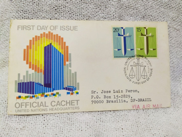 Eua - Onu Selo - Nações Unidas, Lote Com 3 Fdcs Déc 60/70. 1