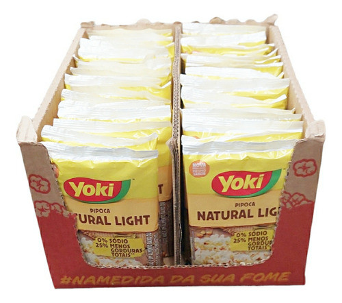 Mini Pipoca De Micro-ondas Yoki Natural Kit Com 20 X 50g 0