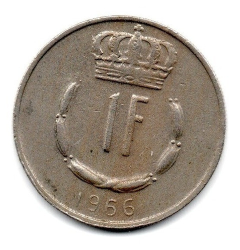Luxemburgo Moneda 1 Franco Año 1966 Km#55 1