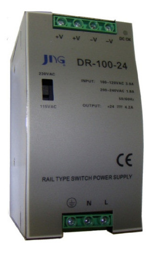 Fonte Chaveada Dr-100-24 100w E110/220v S24vcc 4,5a Jng Novo 0
