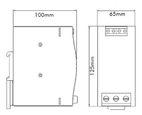 Fonte Chaveada Dr-100-24 100w E110/220v S24vcc 4,5a Jng Novo 1