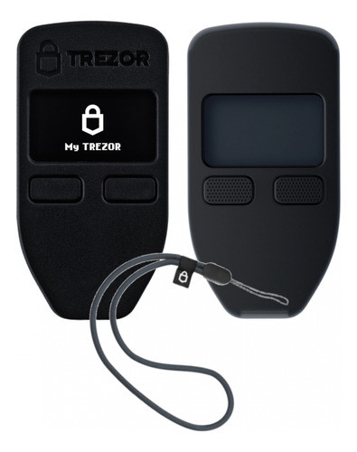 Pack Trezor One Billetera Cripto + Funda Negra Y Lanyard 0