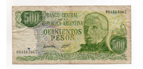 Argentina Billete 500 Pesos Ley Bottero 2430b 0