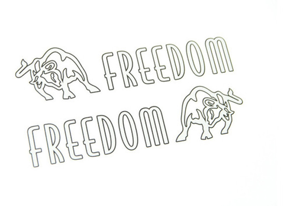 Par Adesivo Emblema Porta Fiat Toro Freedom Prata Toro18 Fgc 0