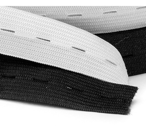 Elastico Con Ojal Blanco 18mm 5 Metros La Fabriquita 0