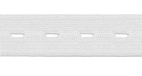 Elastico Con Ojal Blanco 18mm 5 Metros La Fabriquita 1