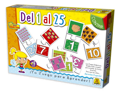 Juego De Mesa Didáctico Del 1 Al 25 Implas 0