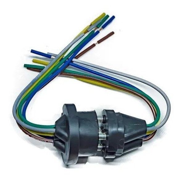 Ficha Conector Aerea  5 Vías Macho Y Hembra Para Trailer 1