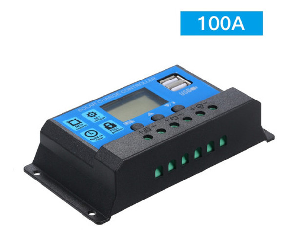 Controlador De Carga Solar Pwm Inteligente 100a 12v/24v 1
