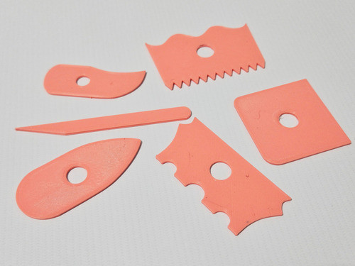 Lamas De Plástico Kit 6 Cerámica Alfareria Repostería 1