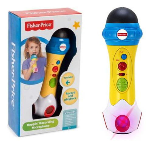 Microfono Grabador Con Efectos Y Luces Fisher Price Kfp1739 0
