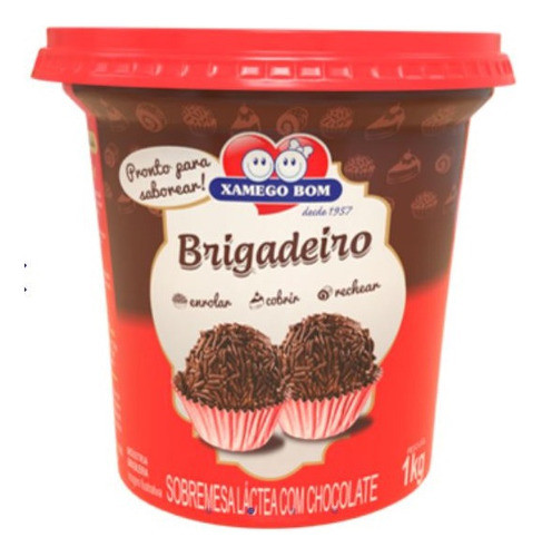 Massa De Brigadeiro Chocolate Xamego Bom 1kg 0