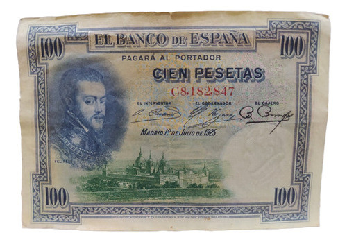Antiguo Billete 100 Pesetas España 1925 Pick 69a 0