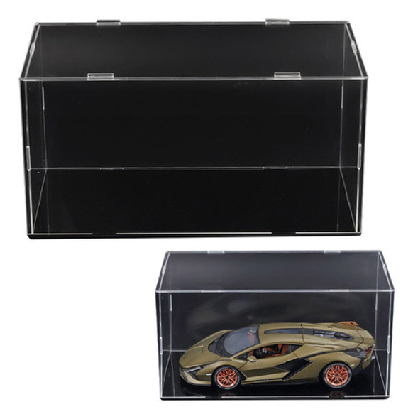 1pcs Caixa Exposição Acrílica Transparente Carro Modelo 1/18 0