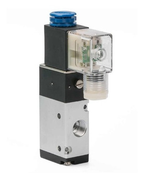 Válvula Solenoide/mola 3/2 Vias Rosca 1/4, Pneumática  12v 0