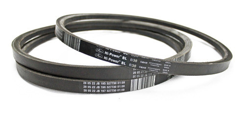 Kit Correias Em V Lisa B-38 Gates Original (3un) 0