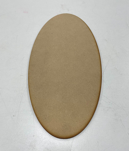 Óvalo Liso Madera Fibrofácil Mdf 3mm Base Deco 25cm X24u 1