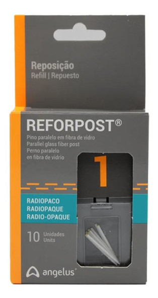 Reforpost 1 Perno Paralelo De Fibra De Vidrio 10u Angelus 0
