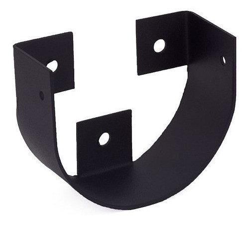 Conector Metalico Abrazadera Fijacion Poste Redondo 10cm 0