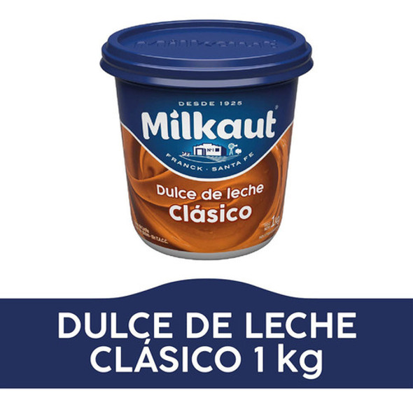 Pack X 3 Unid Dulce De Leche  Clasico 1 Kg Milkaut Dulces D 0