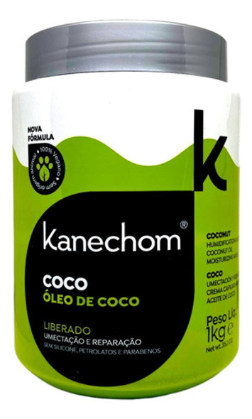 Kanechom Oleo De Coco Mascara Capilar Reparación 1kg 0