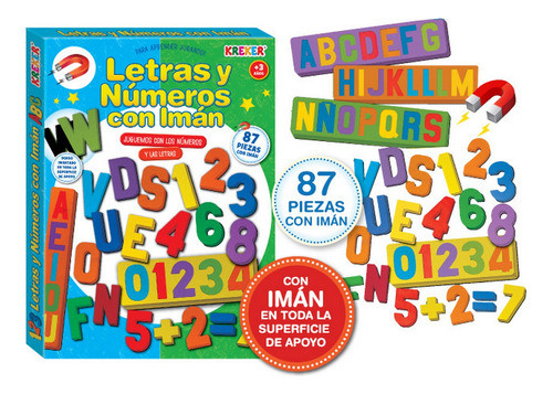 87 Numeros Y Letras Goma Eva Imantados Ploppy.3 540360 0