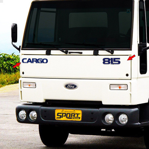 Kit Adesivos Caminhão Cargo 815 Emblemas Cummins - Generico 1