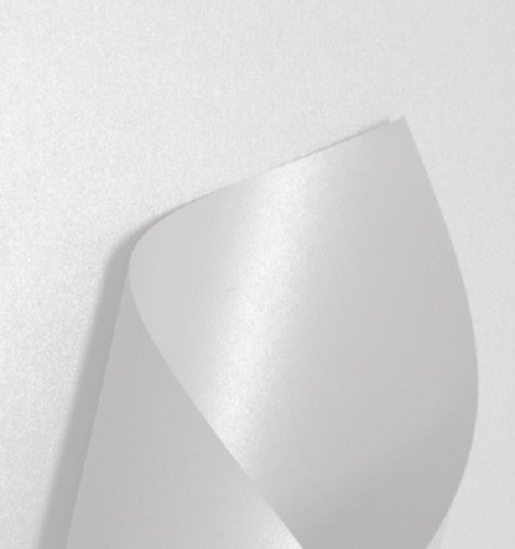 Papel Perolizado Color Plus 180g A4 Branco Perola 30 Folhas 0