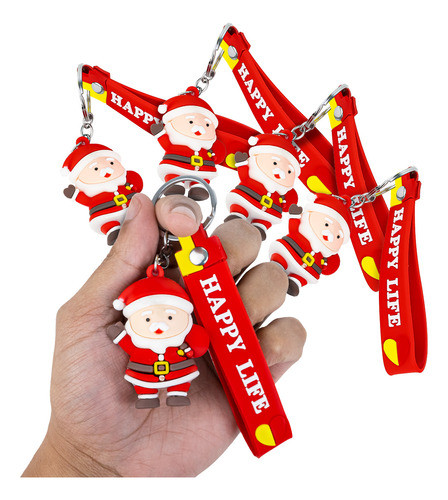 Chaveiro Personalizado Lembrancinha Natal Kit 5 Papai Noel 1