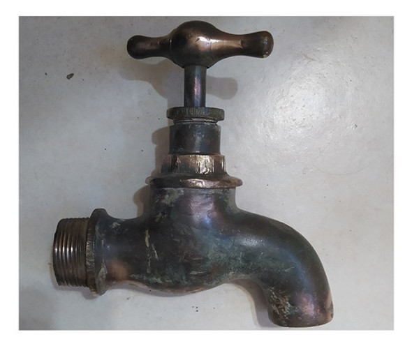 Canilla Grande Antigua Bronce 1pulgada Y Un Cuarto 1 Canilla Grande Antigua Bronce 1pulgada Y Un Cuarto 1