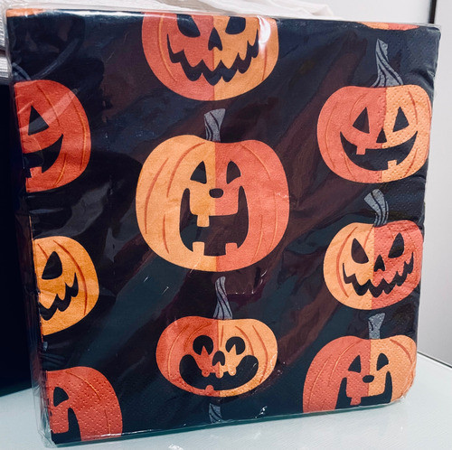 Pack X40 Servilletas Dobles Con Motivo De Halloween Usa 1