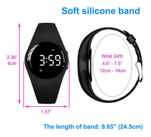 E-vibra Reloj Despertador Vibratorio, Resistente Al Agua, Re 1