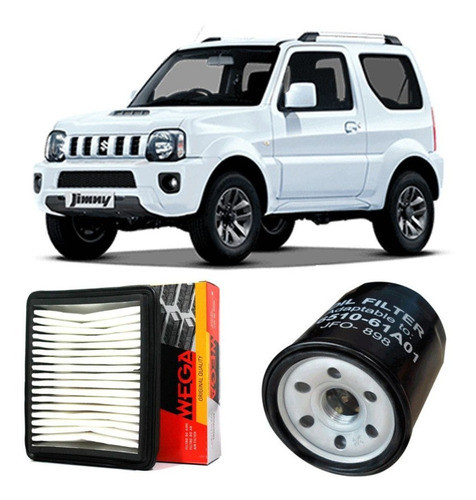 Kit Filtro Oleo + Ar Motor Jimny 1.3 16v 2009 Em Diante 0
