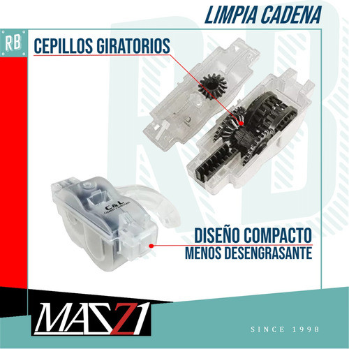 Limpiacadena Bicicleta Mazzi Con Reservorio - Racer Bikes 1