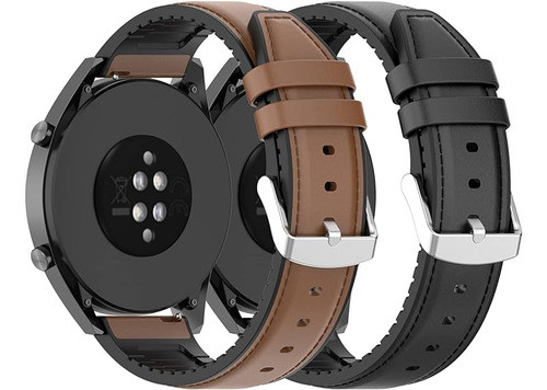 Malla De Cuero Para Amazfit Bip 5/gtr/ 47mm - 22mm Pack 2 0
