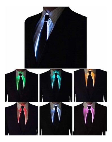 Corbata Led Neon - Cotillon - Fiesta - 45cm- Universo Mágico 1