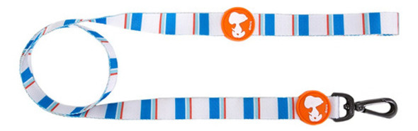 Correa Para Mascotas Neopreno Snoopy S/m Azul/naranja 0