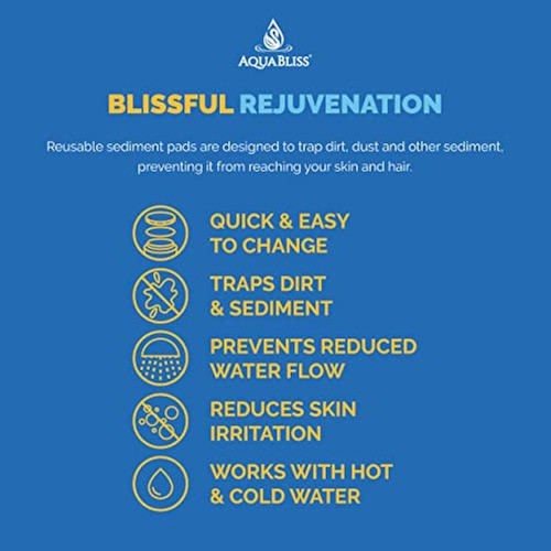 Aquabliss Almohadillas De Sedimento Para Filtro De 1
