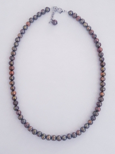 Collar Con Perlas De Rio Naturales Color  Chicas 0