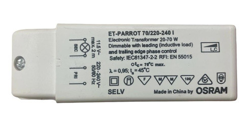 Transformador Balasto Electrónico Dimerizable 20-70w Osram 0