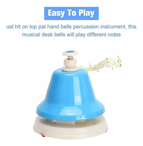 Sinos De Mesa, Sinos De Mão De Metal Diatônico De 8 Notas, M 1