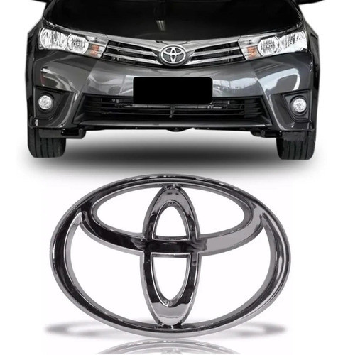 Emblema Da Grade Cromado Toyota Corolla 2015 2016 2017 18 19 0