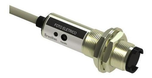 Kit C/ 3 Sensor Foto Eletrico Difuso 18mm Pnp 6-36vcc 4 Fios 0