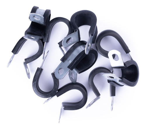 Abraçadeira Emborrachada Aço Carbono Zincado 22mm(7/8) 10pcs 0