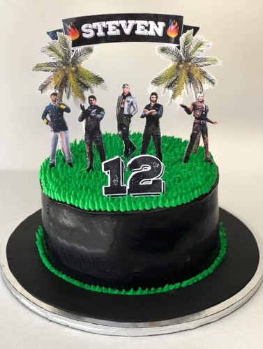 Toppers Cake Adorno Para Torta Free Fire 1