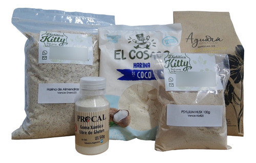 Psyllium Husk+goma Xantica+harina Almendras+harina Coco+lino 0