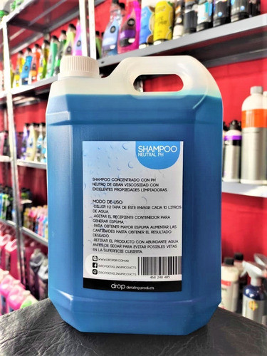 Drop Shampoo Ph Neutro 5 Litros Concentado - Apto Foam Lance 1