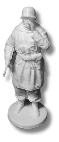 Soldado Alemán En Traje De Invierno Escala 1/16 Color Blanco 0