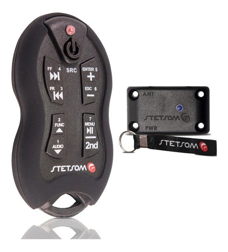 Kit 2 Controles Longa Distância Stetsom Sx2 Preto + Azul 1